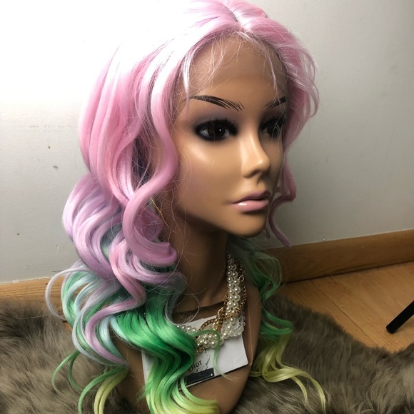 ? 26” UNICORN PINK PASTEL LACE FRONT BODYWAVE WIG